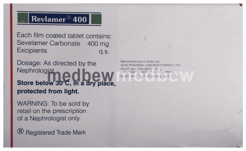 Revlamer 400 Tablet