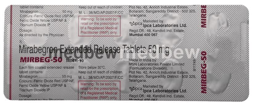 Mirbeg 50 Tablet ER