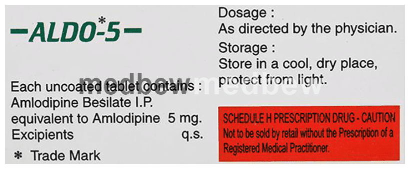 Aldo 5mg Tablet