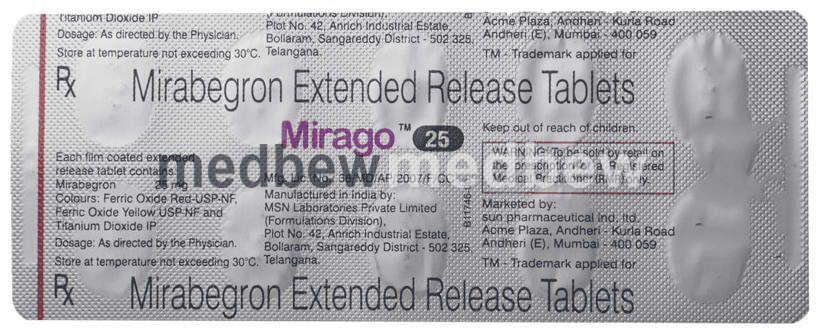 Mirago 25 Tablet ER