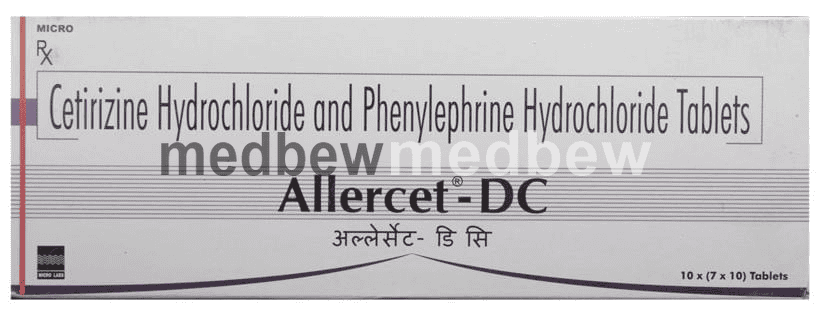 Allercef Allercet-DC Tablet | Price, Uses & Fast Delivery Jamshedpur