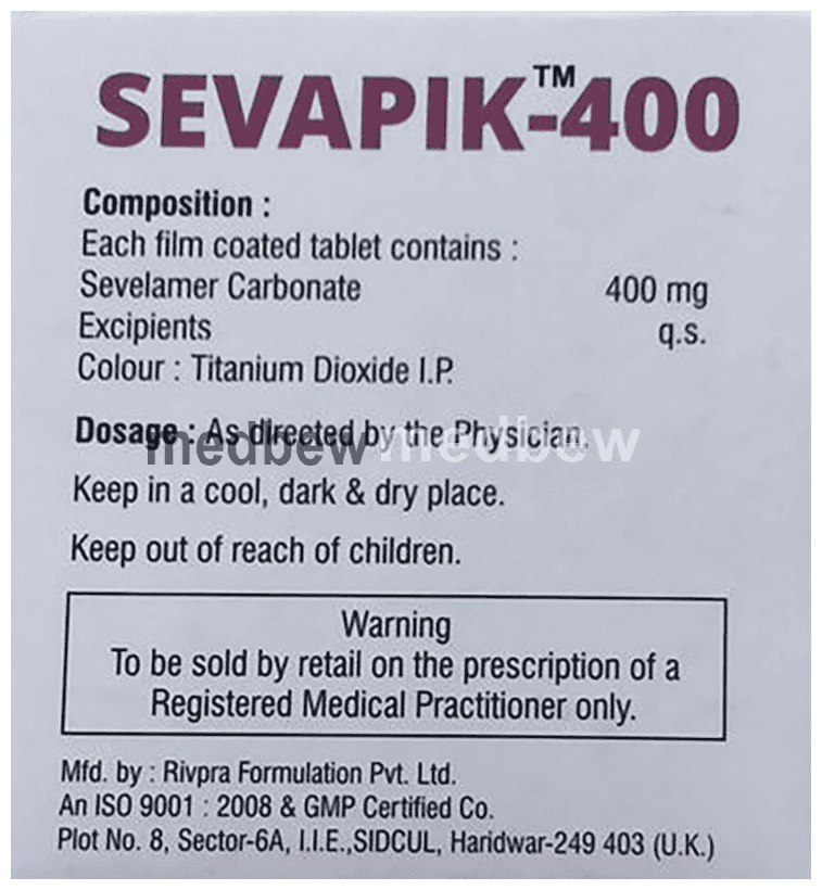 Sevapik 400 Tablet