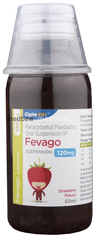 Fevago Fevago 120mg Suspension Oral Suspension Strawberry | Price, Uses & Fast ...