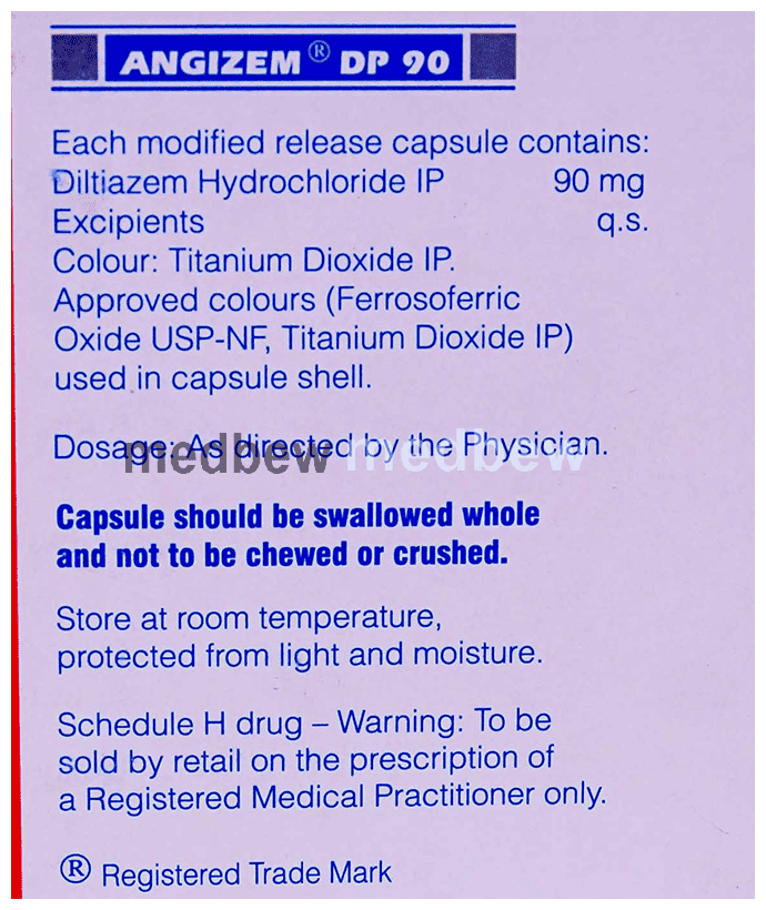 Angizem DP 90 Capsule MR