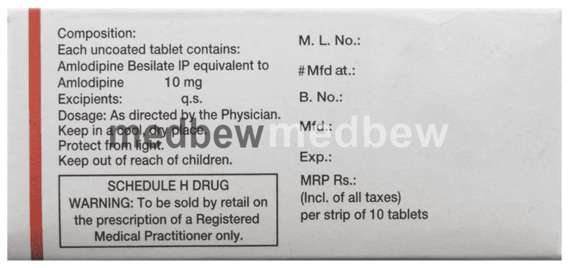 Amlosafe 10 Tablet