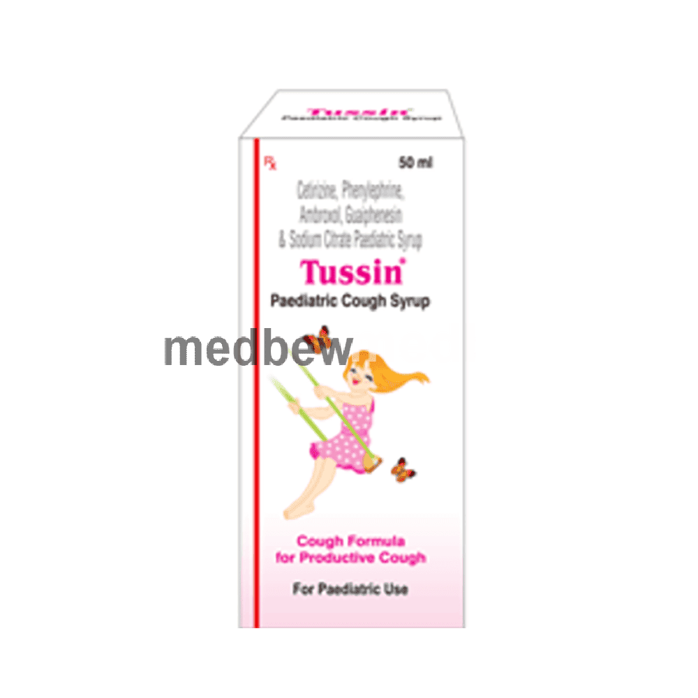 Tussin Paediatric Syrup | Price, Uses & Fast Delivery Jamshedpur