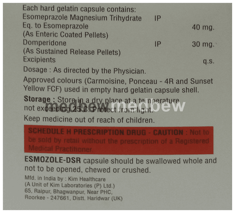 Esmozole DSR Capsule