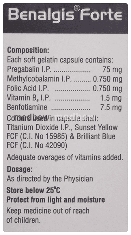 Benalgis Forte Soft Gelatin Capsule