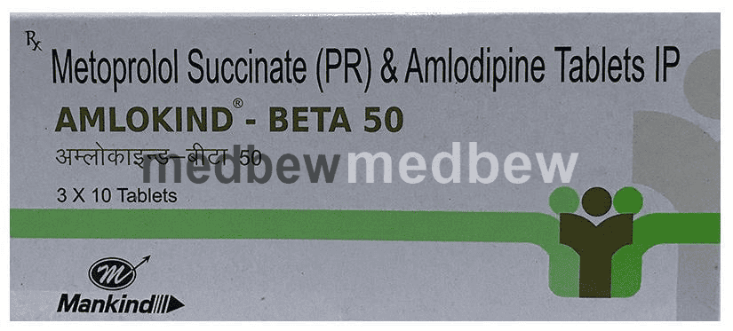 Amlokind-Beta 50 Tablet PR