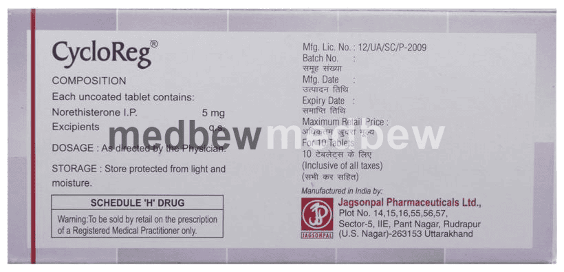 Cycloreg Tablet