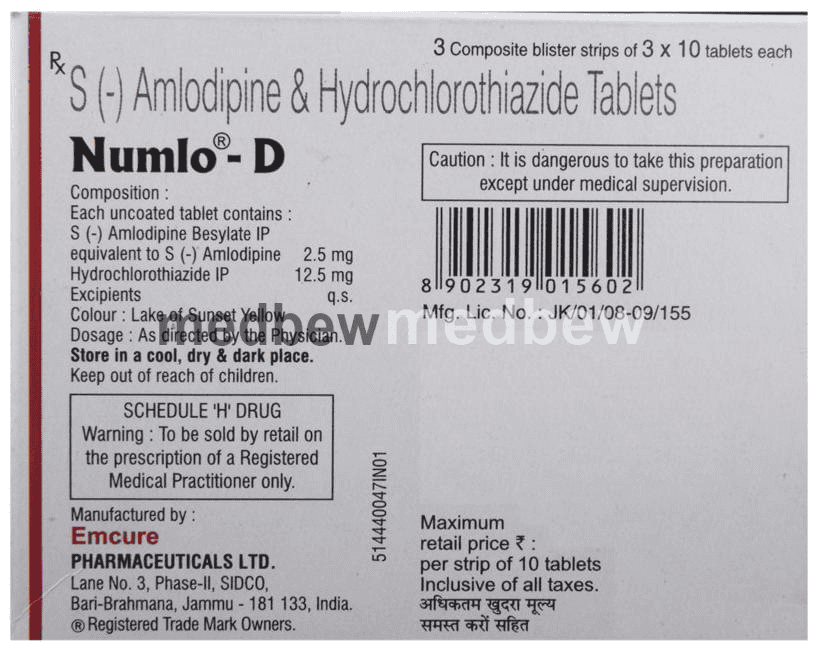 Numlo-D Tablet | Price, Uses & Fast Delivery Jamshedpur