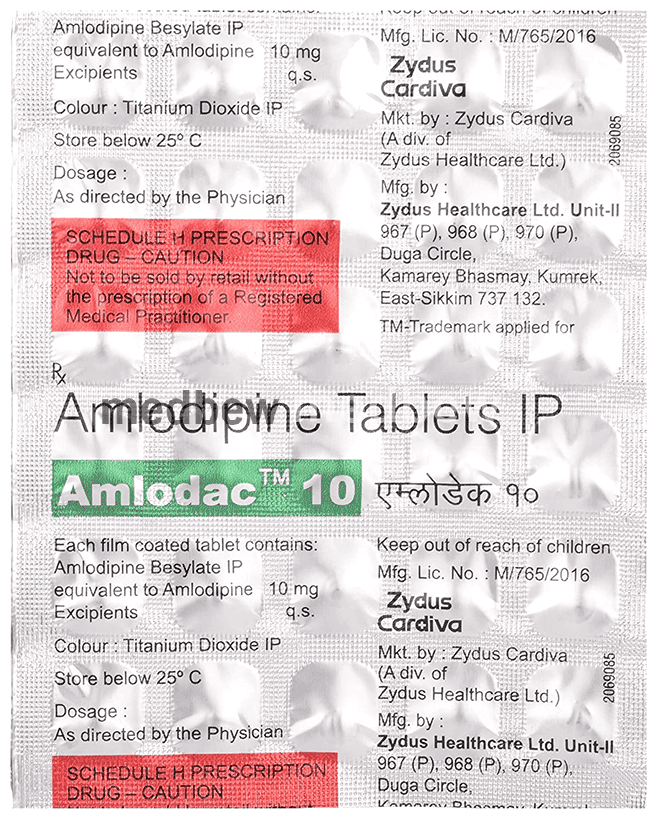 Amlodac 10 Tablet