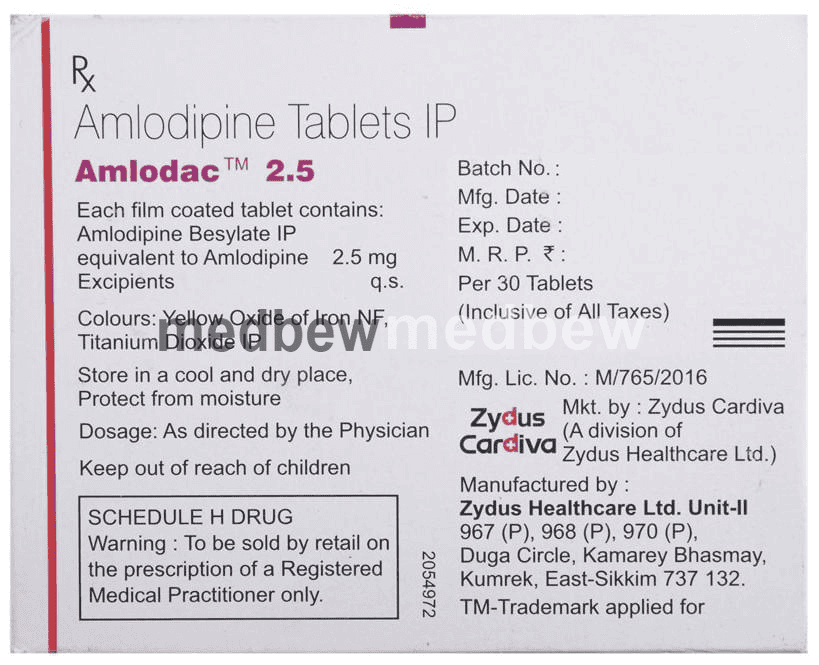 Amlodac 2.5 Tablet