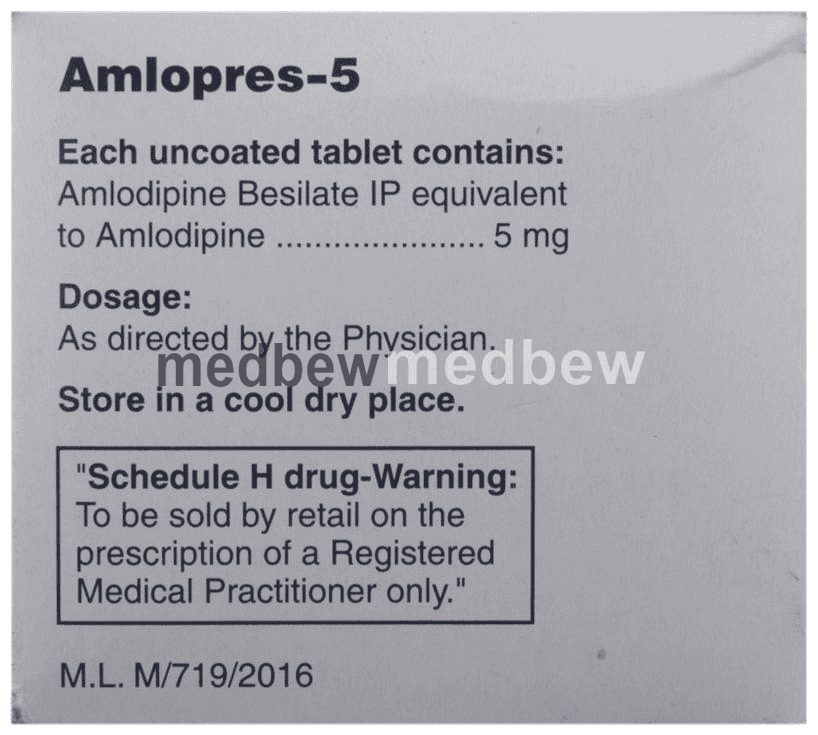 Amlopres 5 Tablet